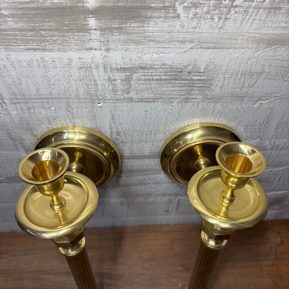 Vintage Brass Wall Sconce Candle Holders Made in India - Picture 8 of 8